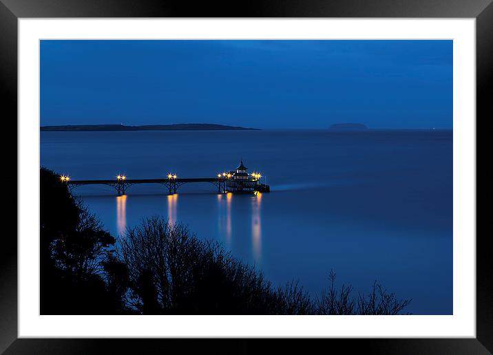 Clevedon Pier Framed Mounted Print by Simon West