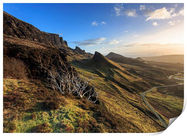 Skye Road to Staffin Print by Paul Appleby