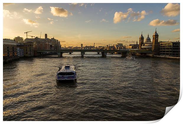 Thames Print by Neal P