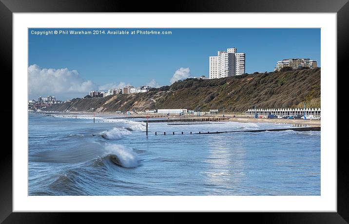 Between the piers Framed Mounted Print by Phil Wareham