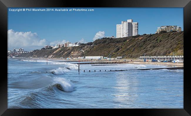 Between the piers Framed Print by Phil Wareham