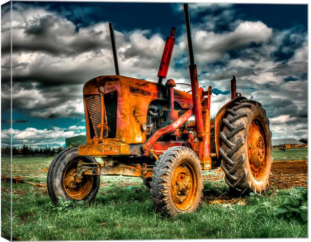 Old Tractor Canvas Print by Mike Janik