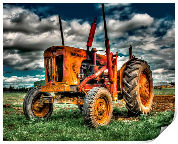 Old Tractor Print by Mike Janik
