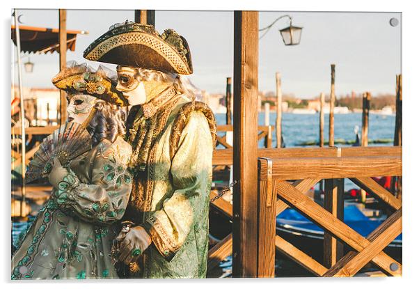 Carnival in Venice Acrylic by Chiara Cattaruzzi