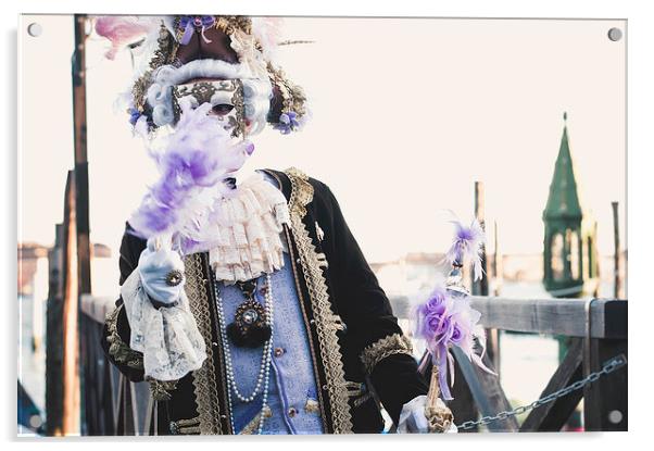 Carnival in Venice Acrylic by Chiara Cattaruzzi