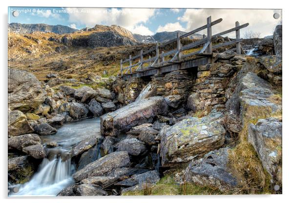 Foot Bridge Acrylic by Adrian Evans