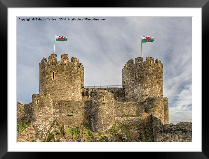 Conwy Castle Framed Mounted Print by Bahadir Yeniceri