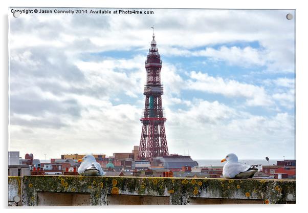 Blackpool Tower Acrylic by Jason Connolly