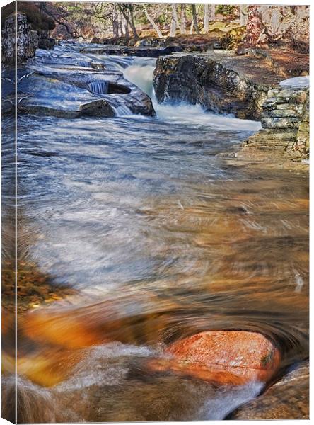 Quoich Water Canvas Print by Mike Stephen