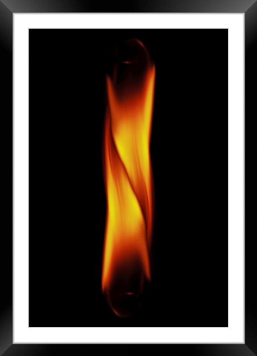Two flames Framed Mounted Print by Doug McRae