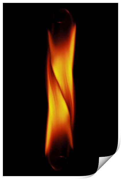 Two flames Print by Doug McRae
