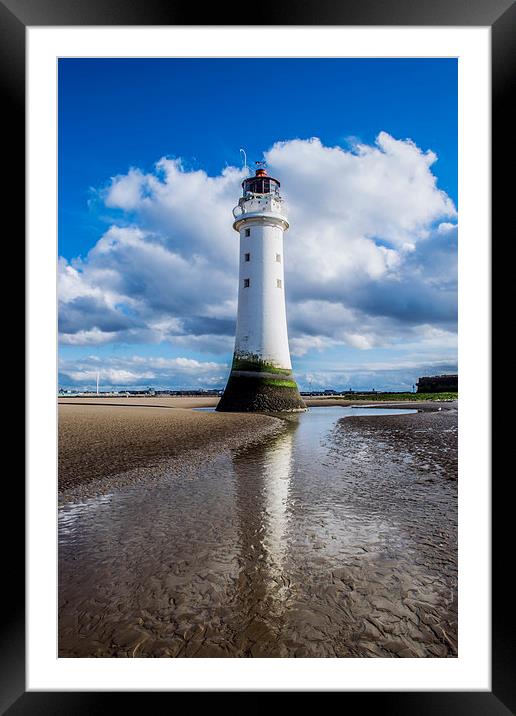 Perch Rock Framed Mounted Print by Mark  Clair