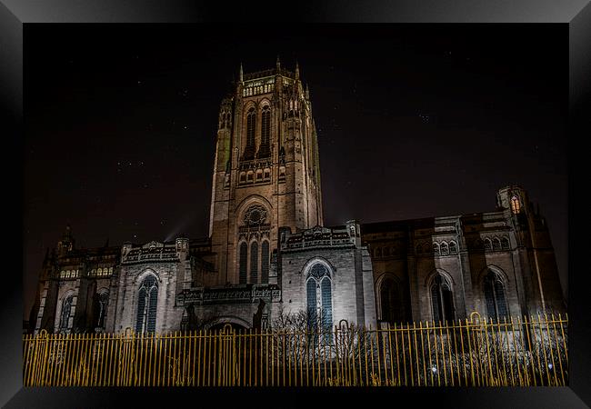 Anglican Cathedral Framed Print by Mark  Clair