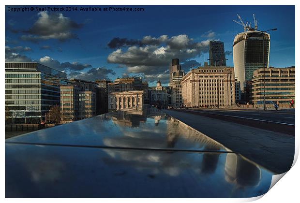 London Bridge is Upside Down Print by Neal P