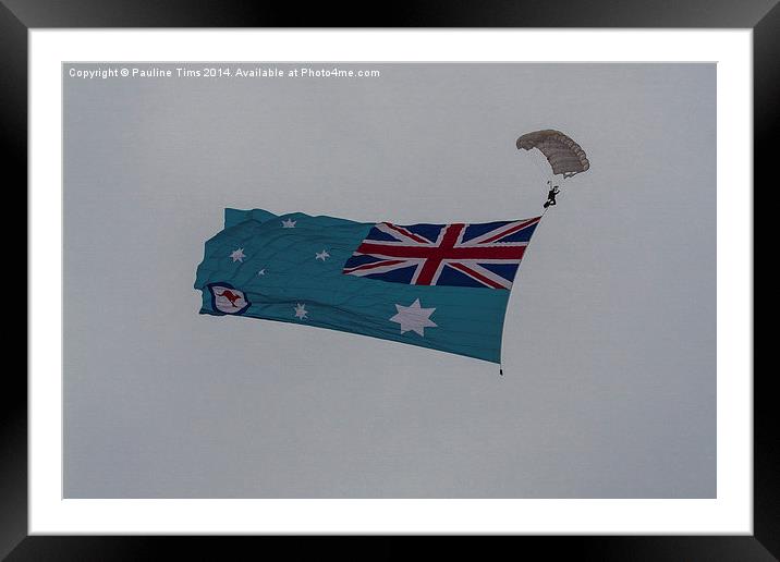 Royal Australian Air  Force Ensign. Point Cook Air Framed Mounted Print by Pauline Tims