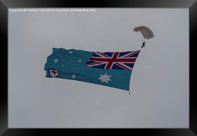 Royal Australian Air  Force Ensign. Point Cook Air Framed Print by Pauline Tims