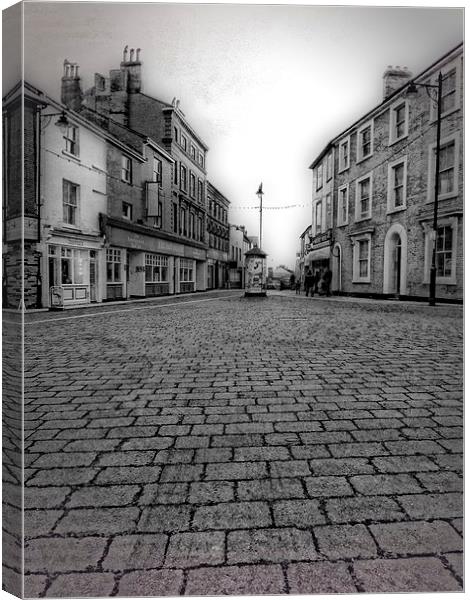 down the high street Canvas Print by chrissy woodhouse