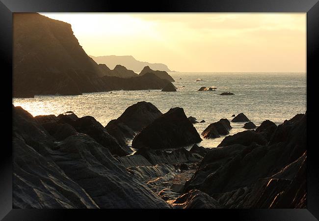 The Rocky North Devon Coast Framed Print by David Morton