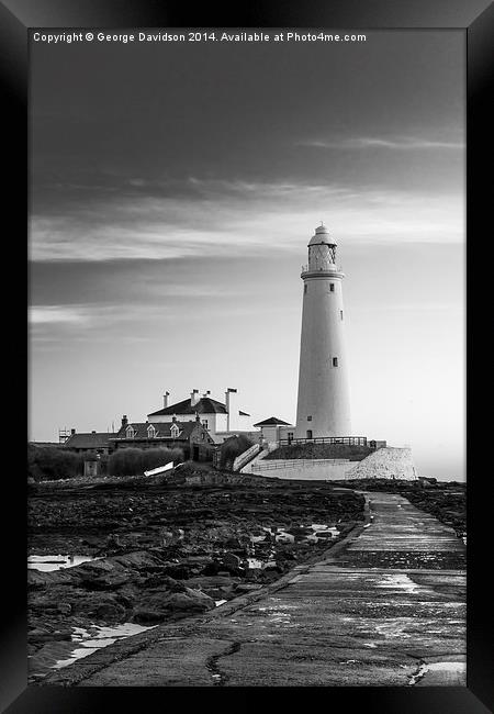 Lighthouse Walk Framed Print by George Davidson