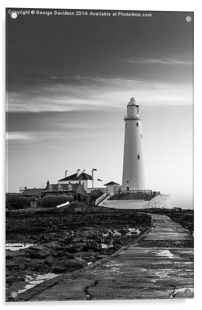 Lighthouse Walk Acrylic by George Davidson