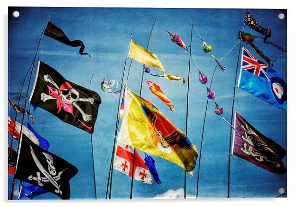 Flags Acrylic by Scott Anderson
