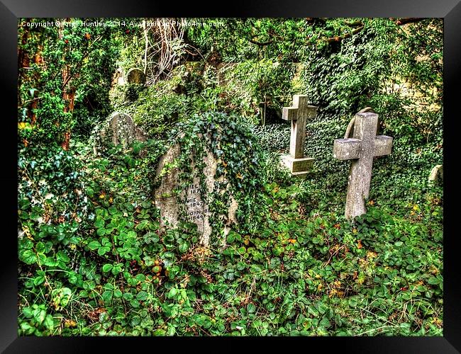 Overgrown Graveyard Framed Print by Andy Huntley