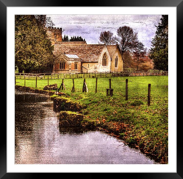 The Church at East Lockinge Framed Mounted Print by Ian Lewis