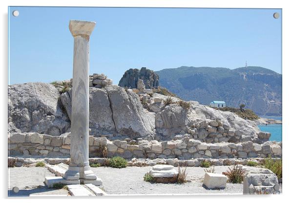Greek Ruins Acrylic by Sarah Griffiths