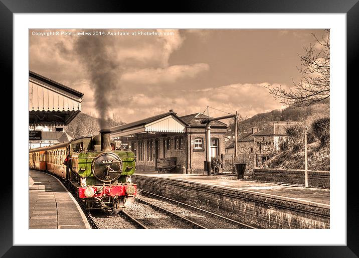 Llangollan Railway Station Framed Mounted Print by Pete Lawless