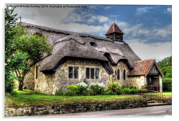 Thatched Church Acrylic by Andy Huntley