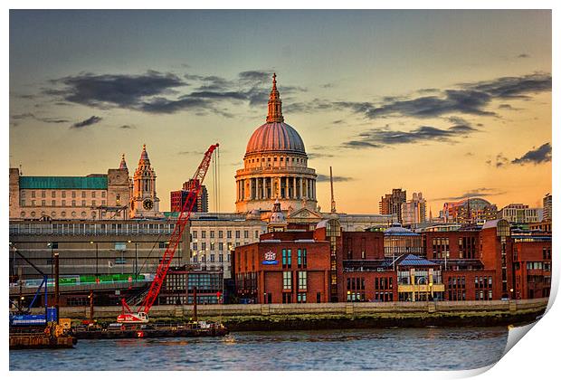 St Pauls Cathedral London Print by Ian Hufton