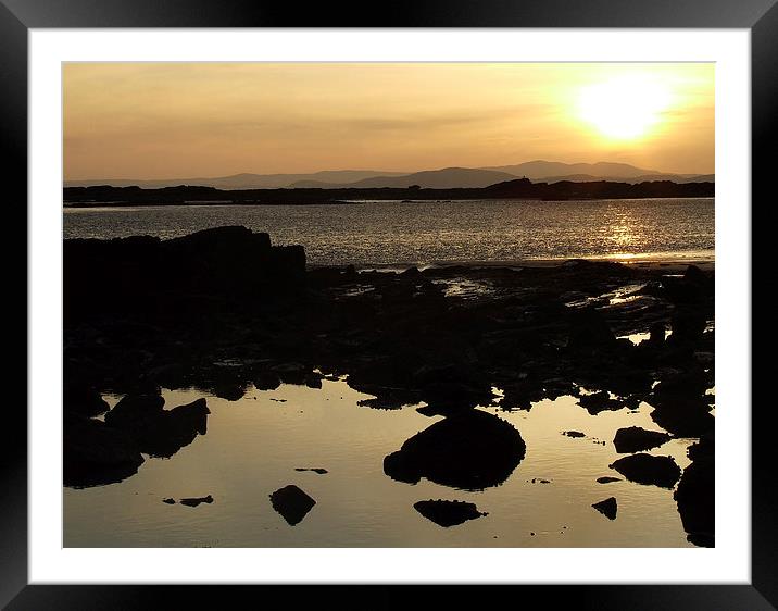 Solway Sunset Framed Mounted Print by Davina Green