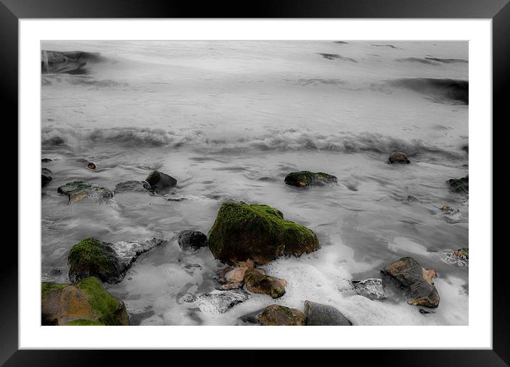 Flowing water Framed Mounted Print by David Pacey