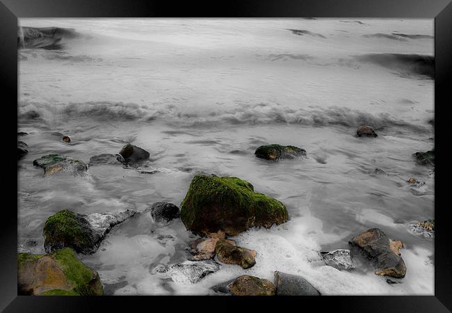 Flowing water Framed Print by David Pacey
