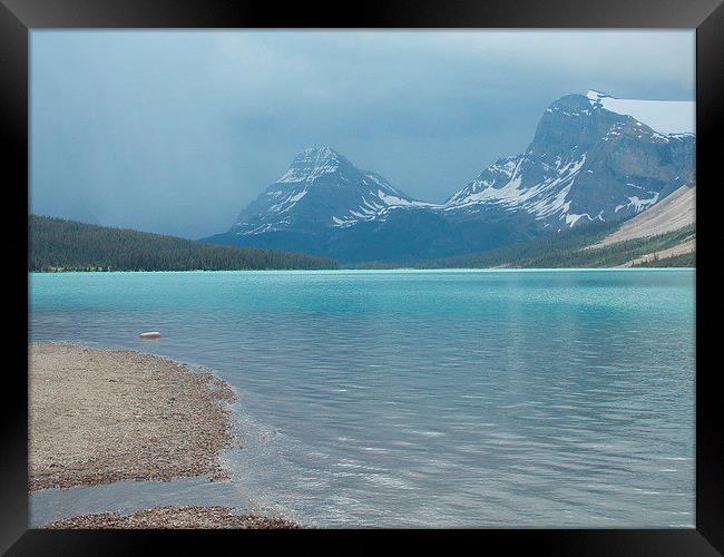 Peyto Lake Rocky Mountains Canada Framed Print by Chris Curry