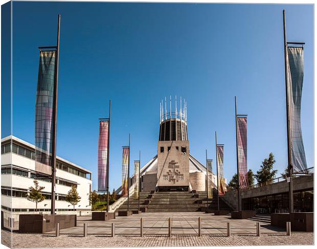Catholic Cathedral, Liverpool Canvas Print by Dave Wood