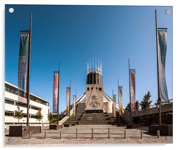 Catholic Cathedral, Liverpool Acrylic by Dave Wood
