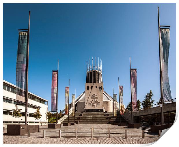 Catholic Cathedral, Liverpool Print by Dave Wood