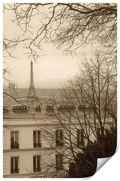 Eiffel Tower, Paris Print by Simon Armstrong
