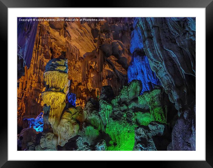 Ha Noi Caves in Vietnam Framed Mounted Print by colin chalkley
