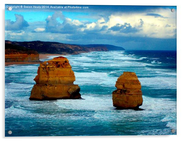 Twelve Apostles Acrylic by Gwion Healy