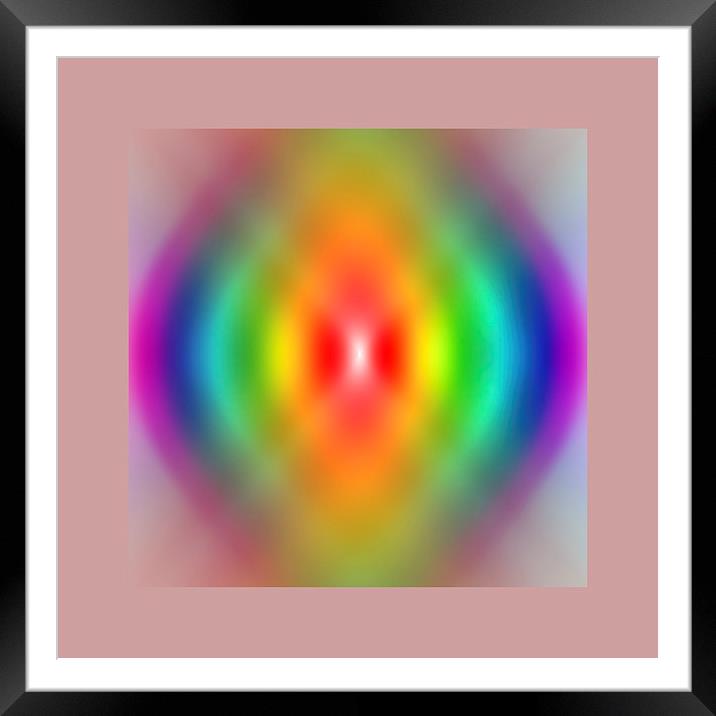 Rainbow Spiral Framed Mounted Print by Robert Gipson