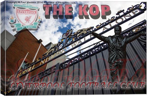 Liverpool FC Montage Canvas Print by Paul Madden