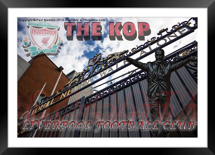 Liverpool FC Montage Framed Mounted Print by Paul Madden