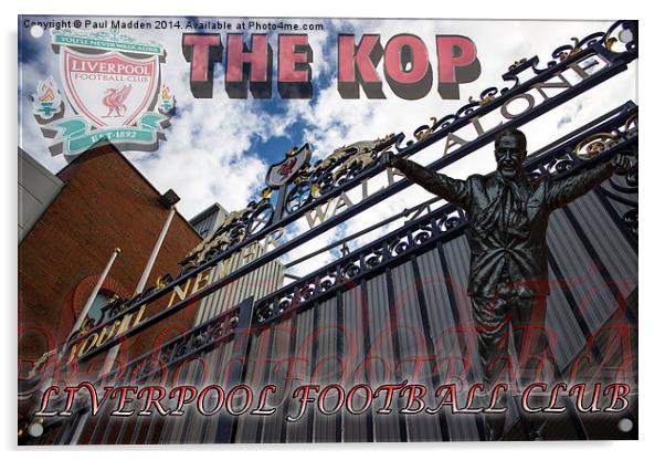 Liverpool FC Montage Acrylic by Paul Madden