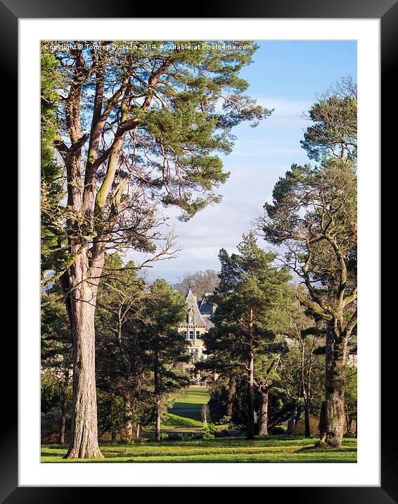 A Majestic Stately Home in Falkirk Framed Mounted Print by Tommy Dickson