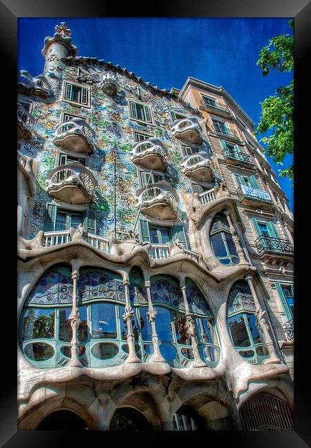 Casa Batllo, Gaudi, Barcelona Framed Print by Scott Anderson
