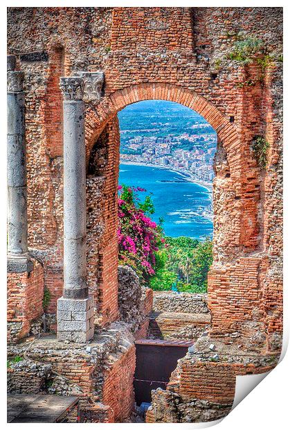 Taormina, Sicily, Italy Print by Scott Anderson