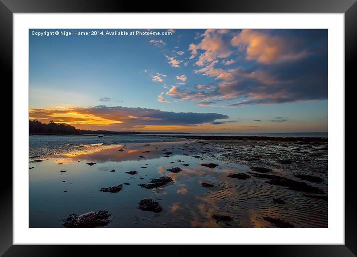 Binstead Beach Framed Mounted Print by Wight Landscapes