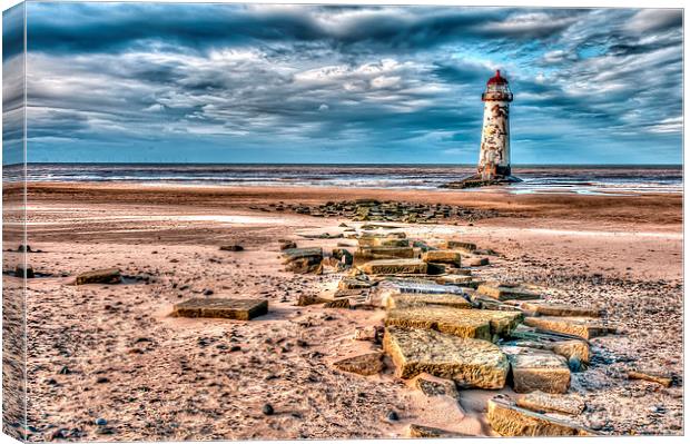 Talacre Lighthouse Canvas Print by Mike Janik